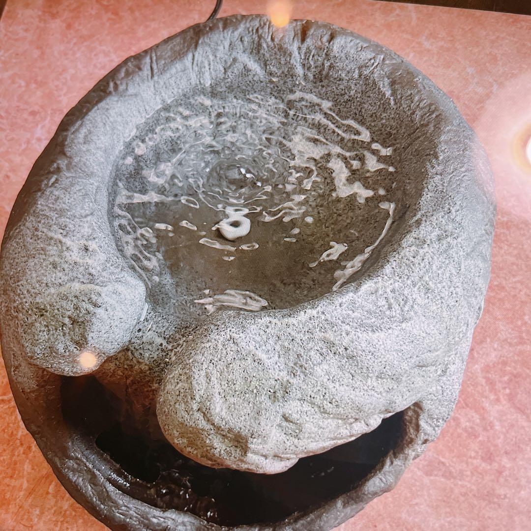 信楽焼　つくばい　イオンの泉　箱説明書あり