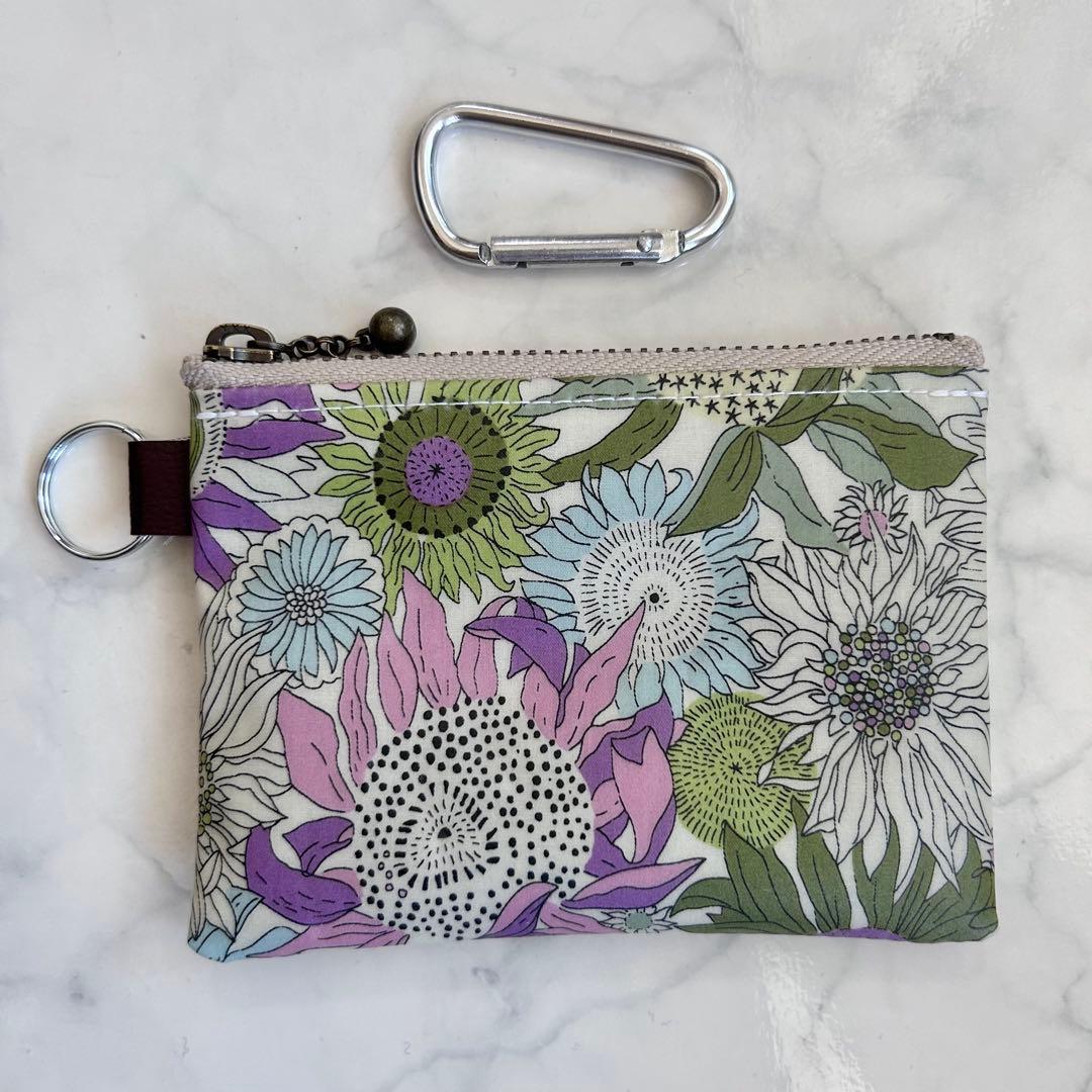 リバティスモールスザンナ カラビナポーチ キーホルダー　カードケース