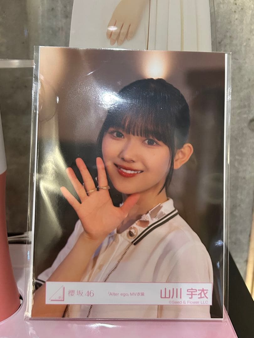 櫻坂46 山川宇衣 ペンライトスタンド ＆ 福袋アザーカット セット