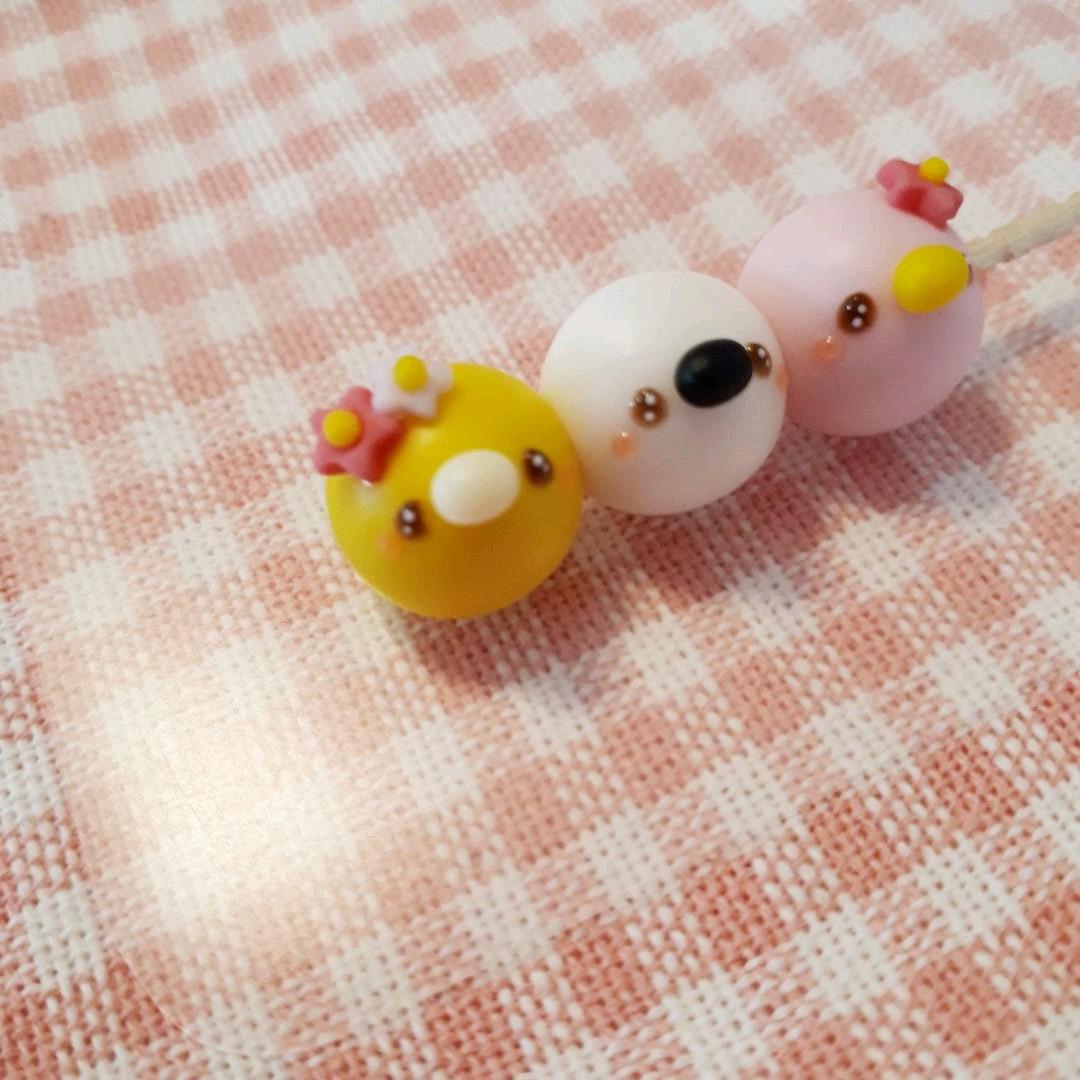 三色団子♡仲良し鳥さん