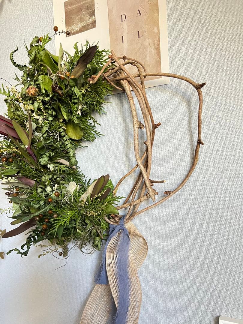 【SALE】リューカデンドロン⋆︎*シックなハーフリース♪ミモザ蕾⑅︎