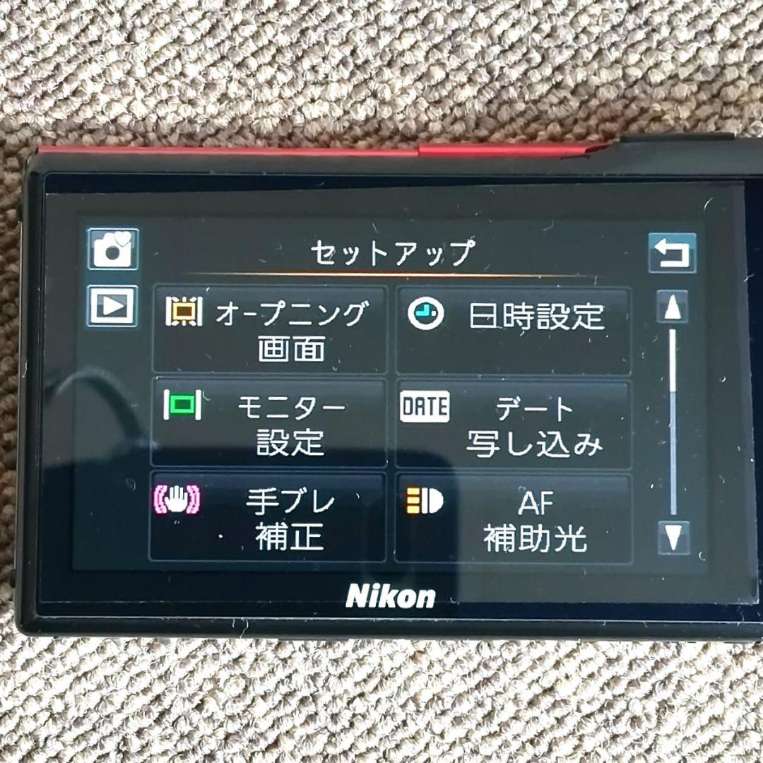 【美品】有機EL Nikon COOLPIX S80 レッド 基本動作確認済