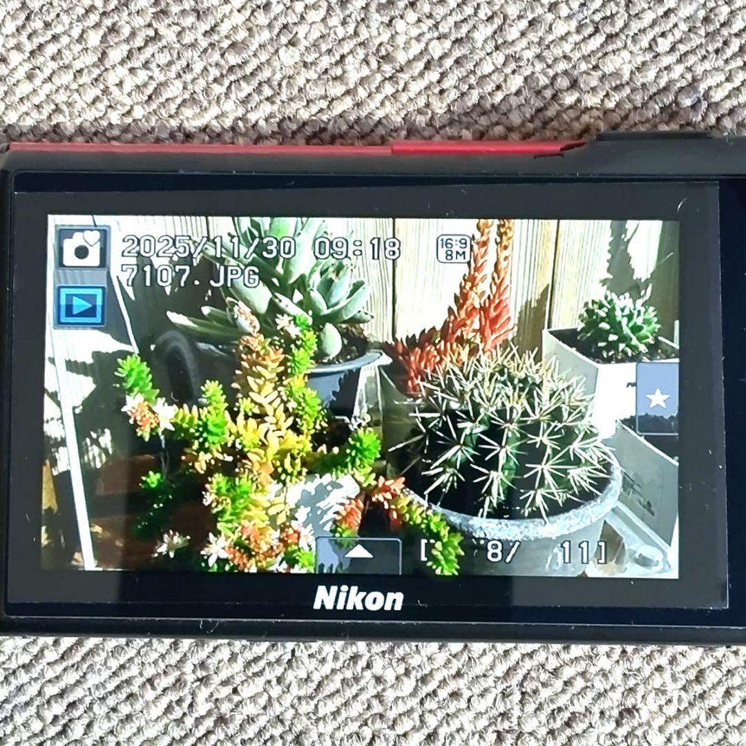 【美品】有機EL Nikon COOLPIX S80 レッド 基本動作確認済