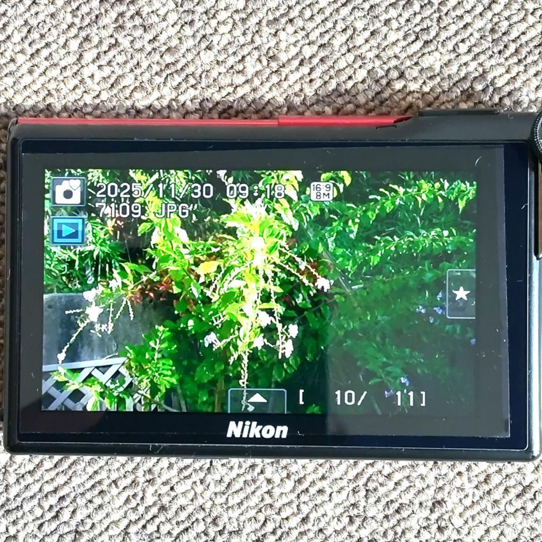 【美品】有機EL Nikon COOLPIX S80 レッド 基本動作確認済