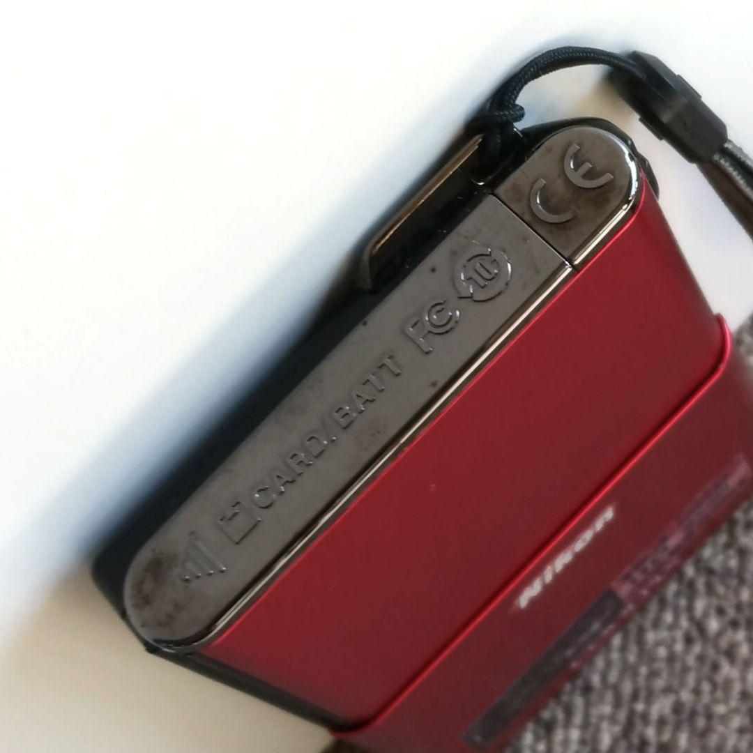 【美品】有機EL Nikon COOLPIX S80 レッド 基本動作確認済
