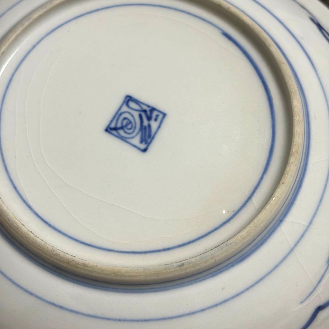 希少✨大聖寺伊万里 染錦手 菊花紋様 金彩 花唐草紋様 中皿 単品✨アンティーク