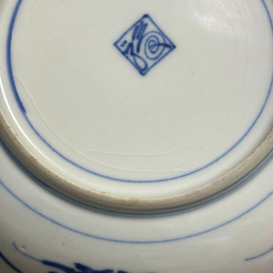 希少✨大聖寺伊万里 染錦手 菊花紋様 金彩 花唐草紋様 中皿 単品✨アンティーク