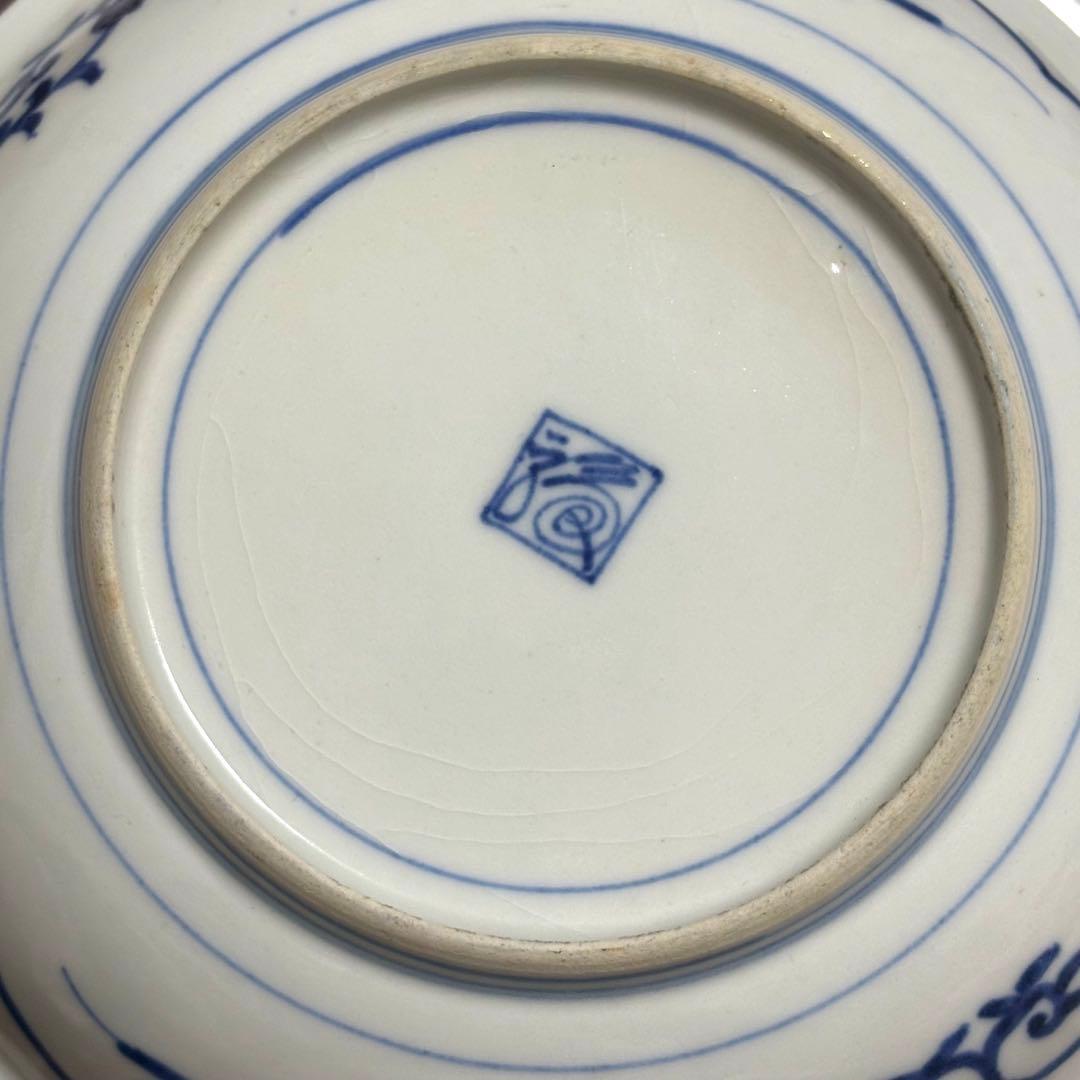 希少✨大聖寺伊万里 染錦手 菊花紋様 金彩 花唐草紋様 中皿 単品✨アンティーク