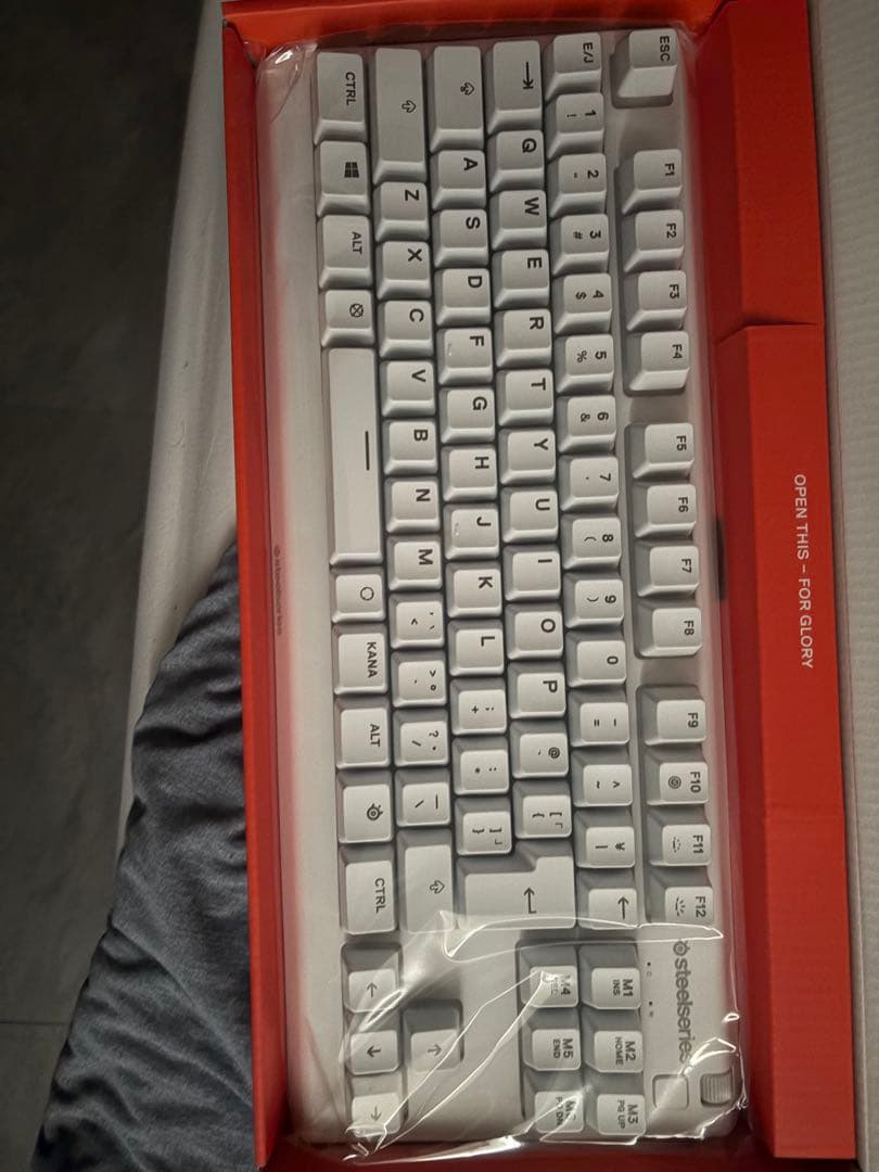 【未使用】SteelSeries Apex 3 TKL RGBキーボード　白