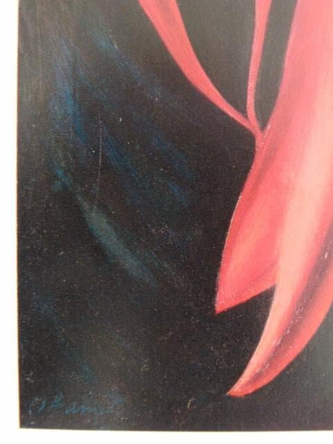 岡本太郎、【赤い兎 】、希少な額装用画集より、新品高級額 額装付