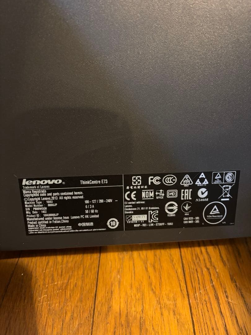 Windowsデスクトップ Lenovo Think centre E73 Windows11 25h2