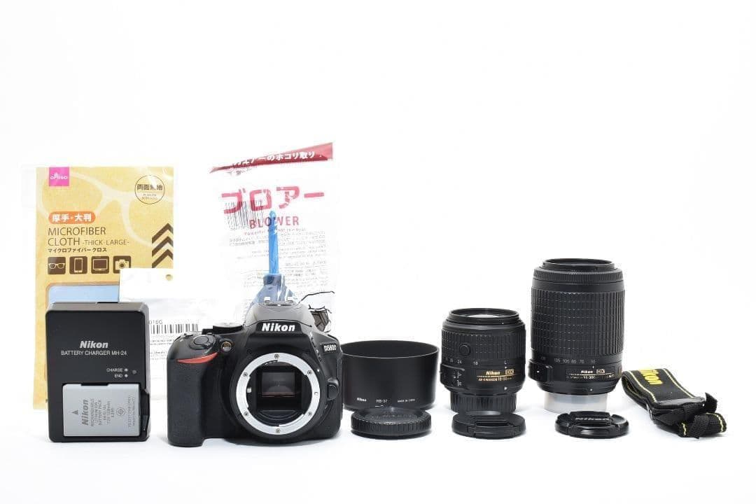 軽量 超高画質✨Nikon D5600✨ダブルレンズセット スマホ転送 初心者◎