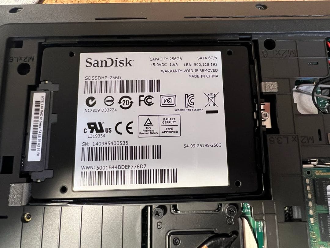 Lenovo ThinkPad L540 i5 メモリ16GB SSD DVD