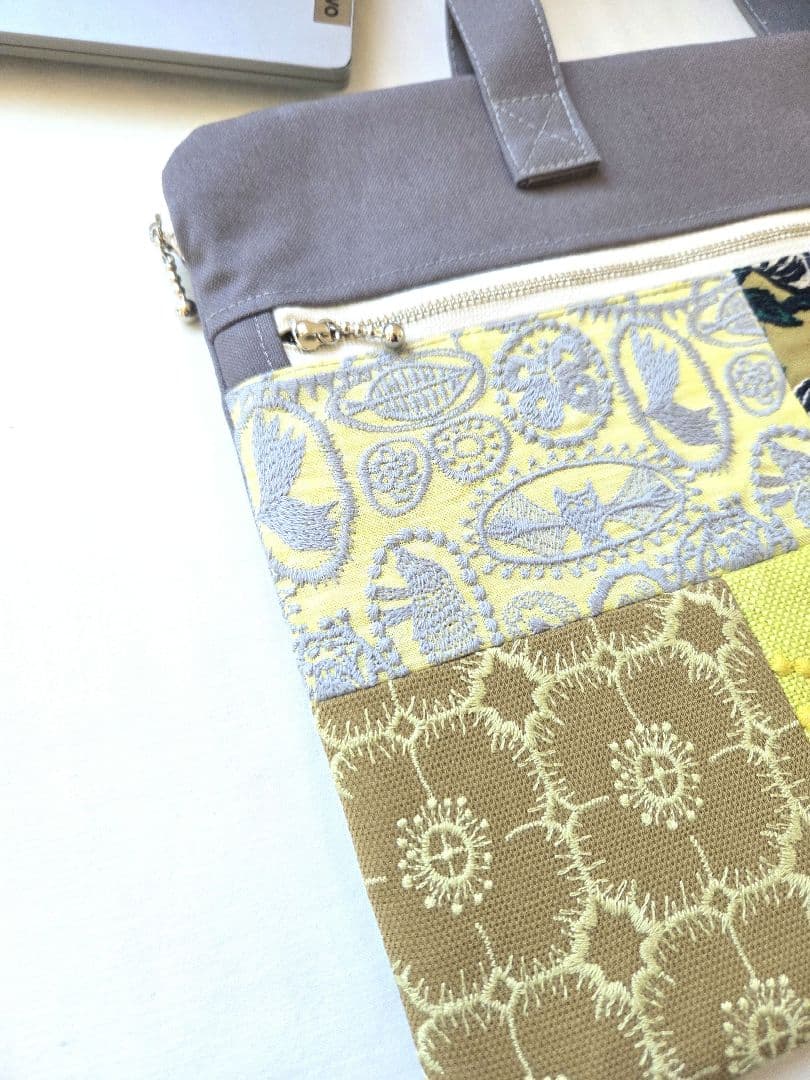 パッチワーク②　ミナペルホネン■PC bag パソコンバッグ