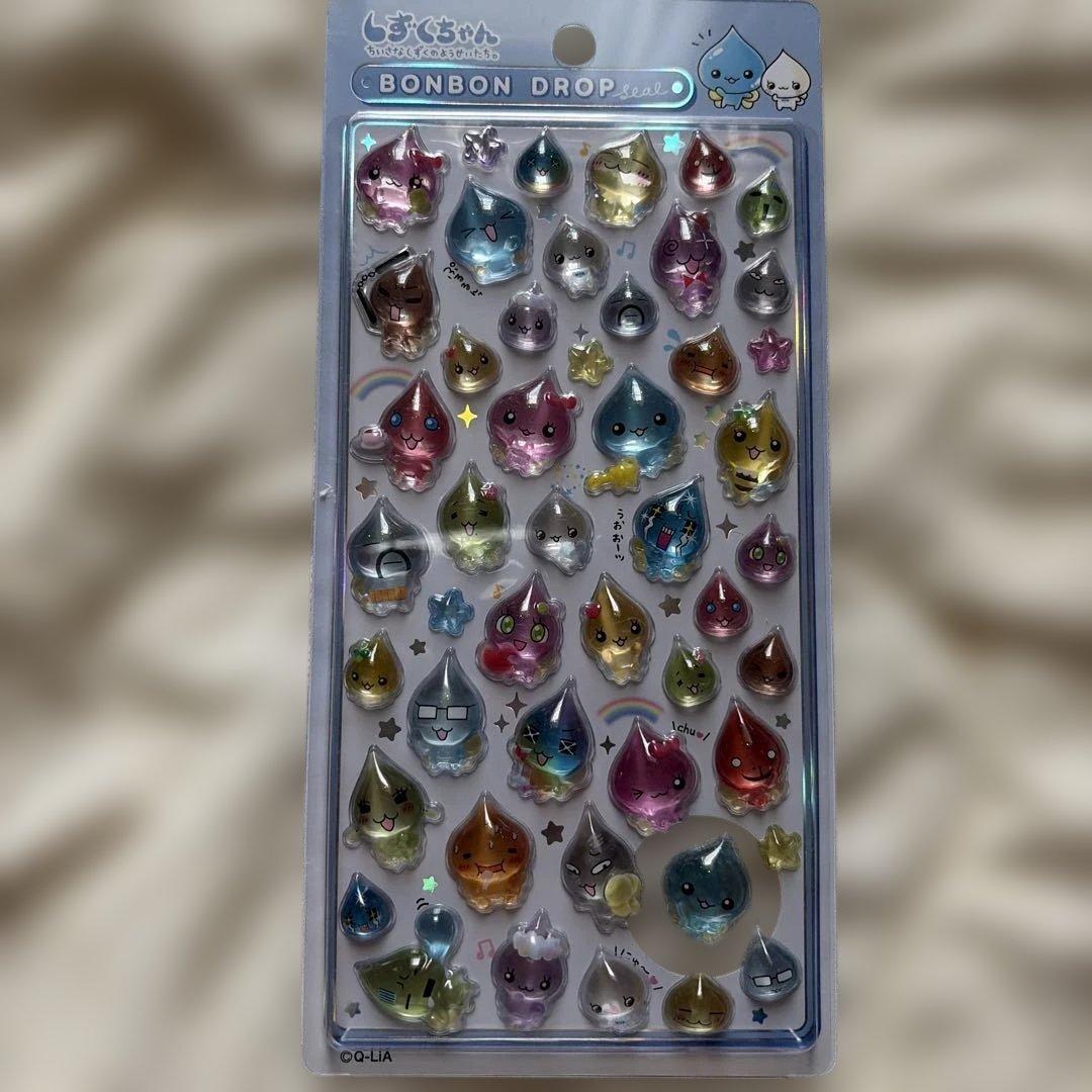 国内正規品 しずくちゃん ボンボンドロップシール コンプリート 4枚セット