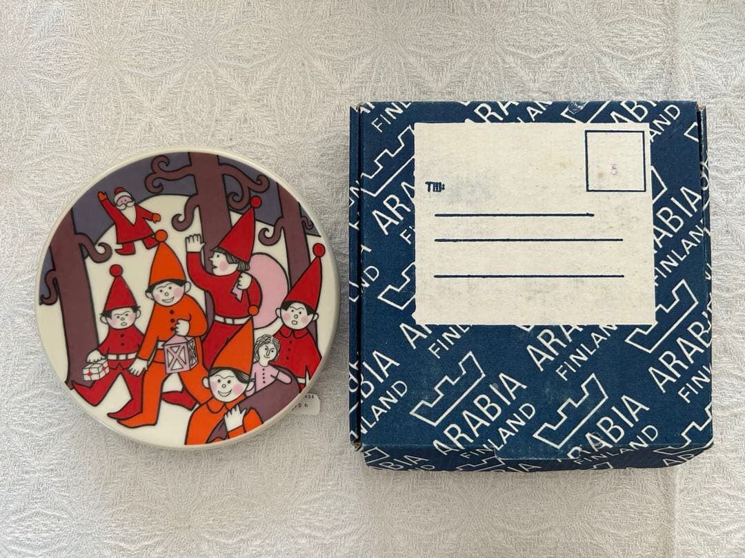 【箱付】ARABIA アラビア クリスマスカード プレート 1979 No.5