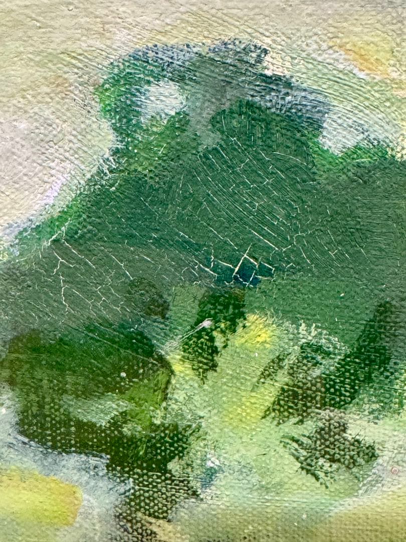 栄永大治良 二上山と当麻之里 油彩画 F10号 1979年作 肉筆真作保証