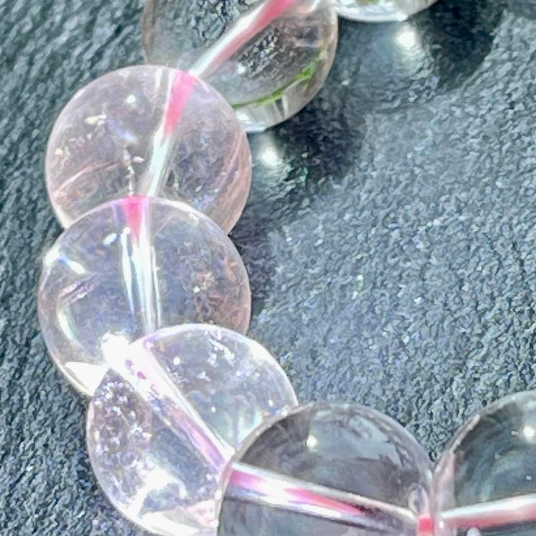 極上✨鑑別書付き　ディスロケーション・インクルージョンクォーツブレス