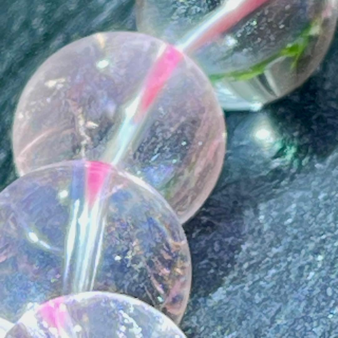 極上✨鑑別書付き　ディスロケーション・インクルージョンクォーツブレス