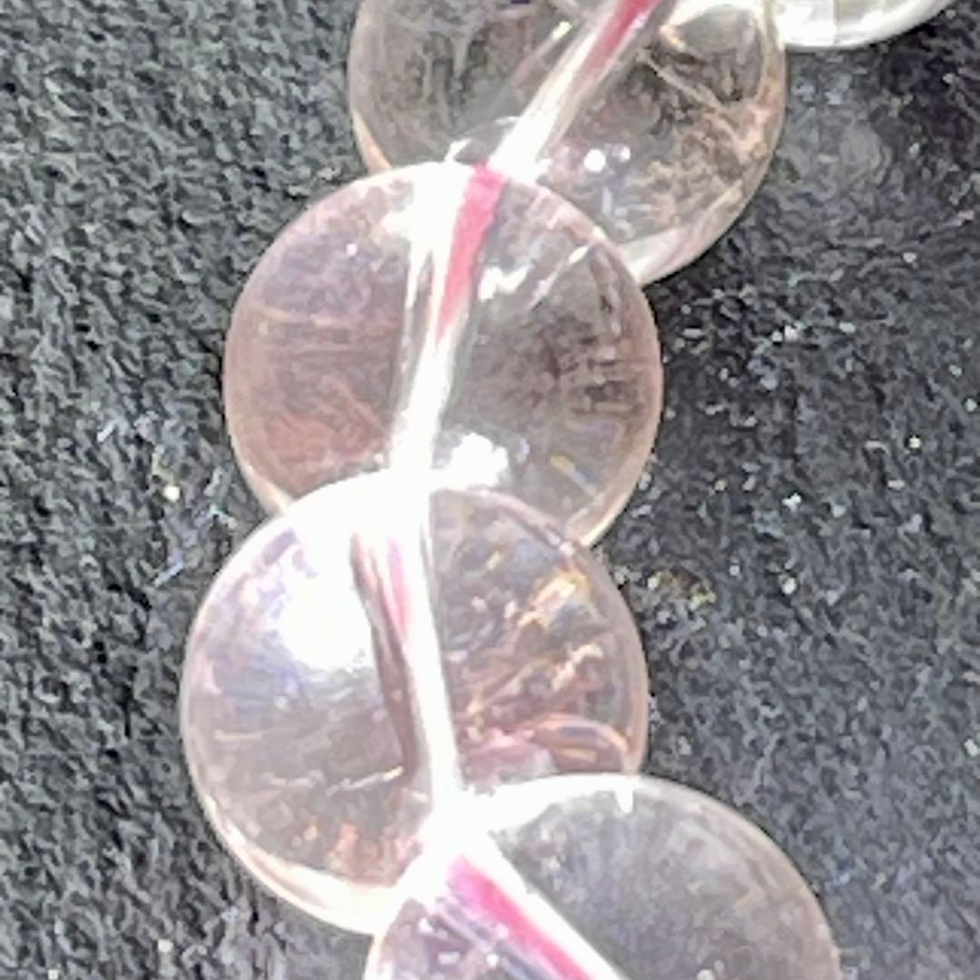 極上✨鑑別書付き　ディスロケーション・インクルージョンクォーツブレス