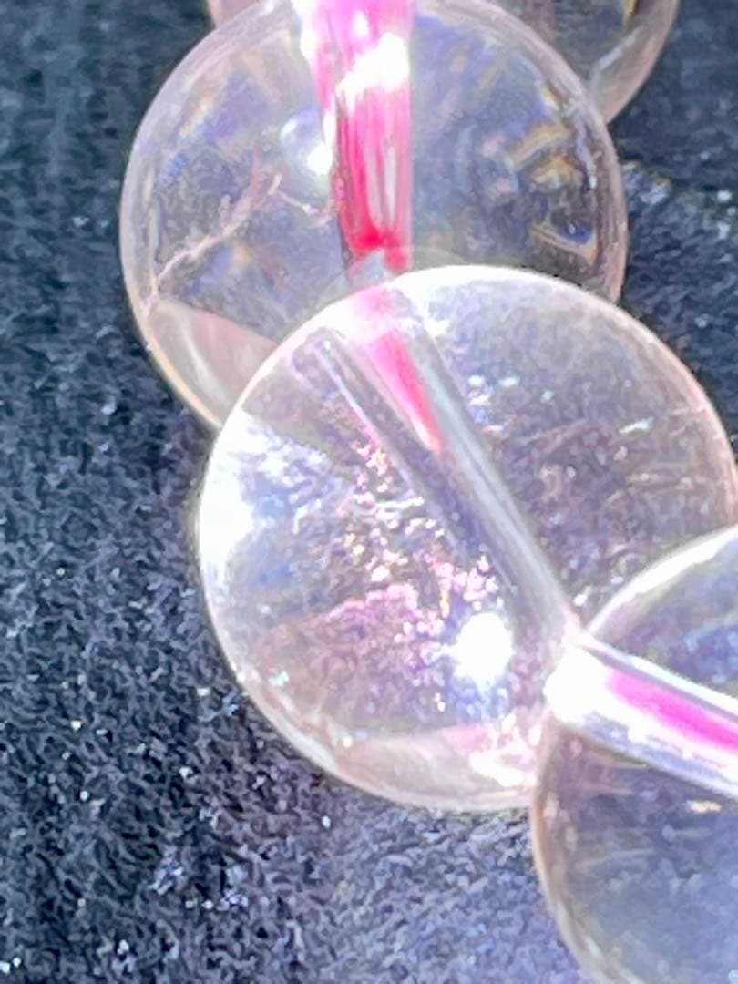 極上✨鑑別書付き　ディスロケーション・インクルージョンクォーツブレス