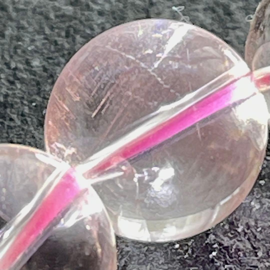 極上✨鑑別書付き　ディスロケーション・インクルージョンクォーツブレス