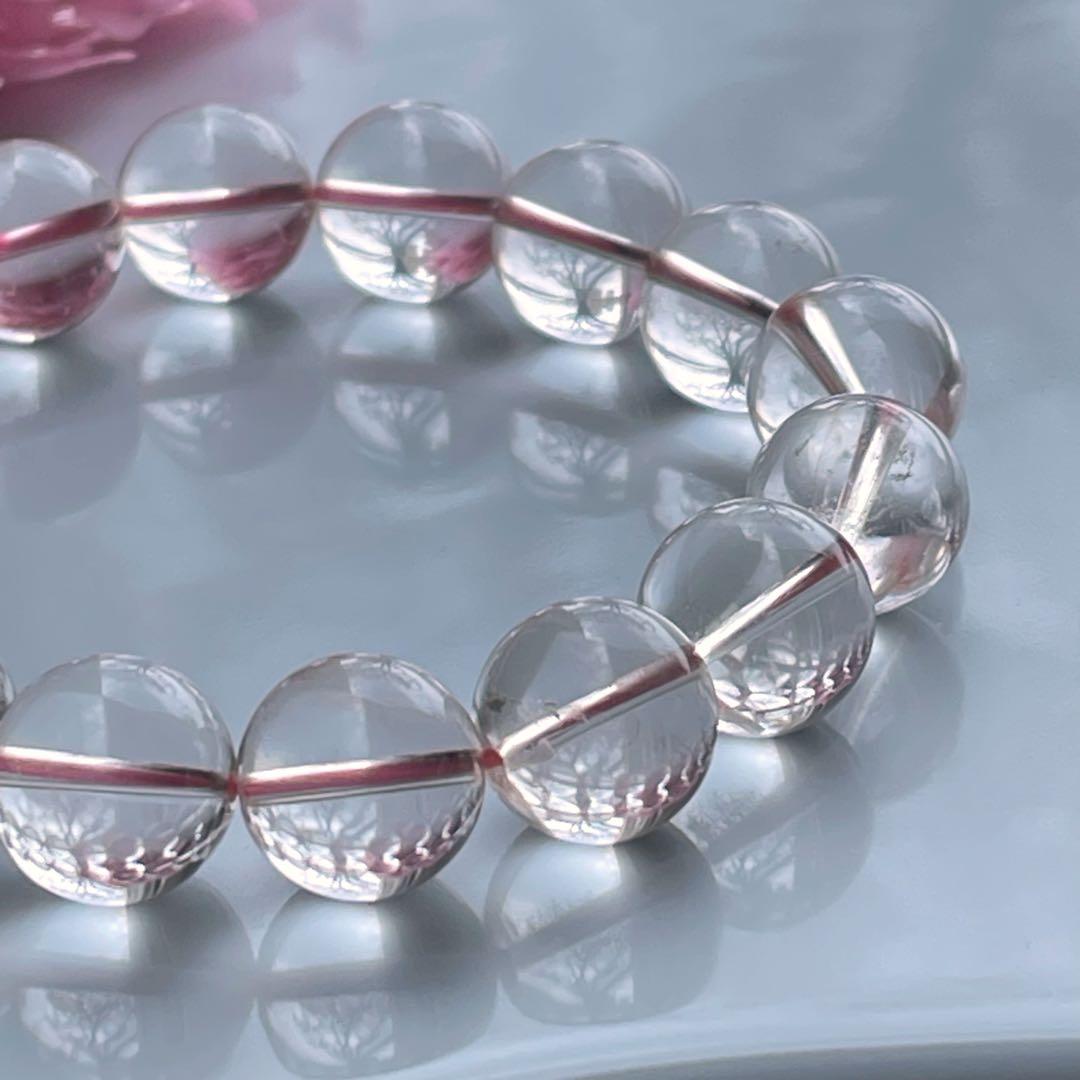 極上✨鑑別書付き　ディスロケーション・インクルージョンクォーツブレス