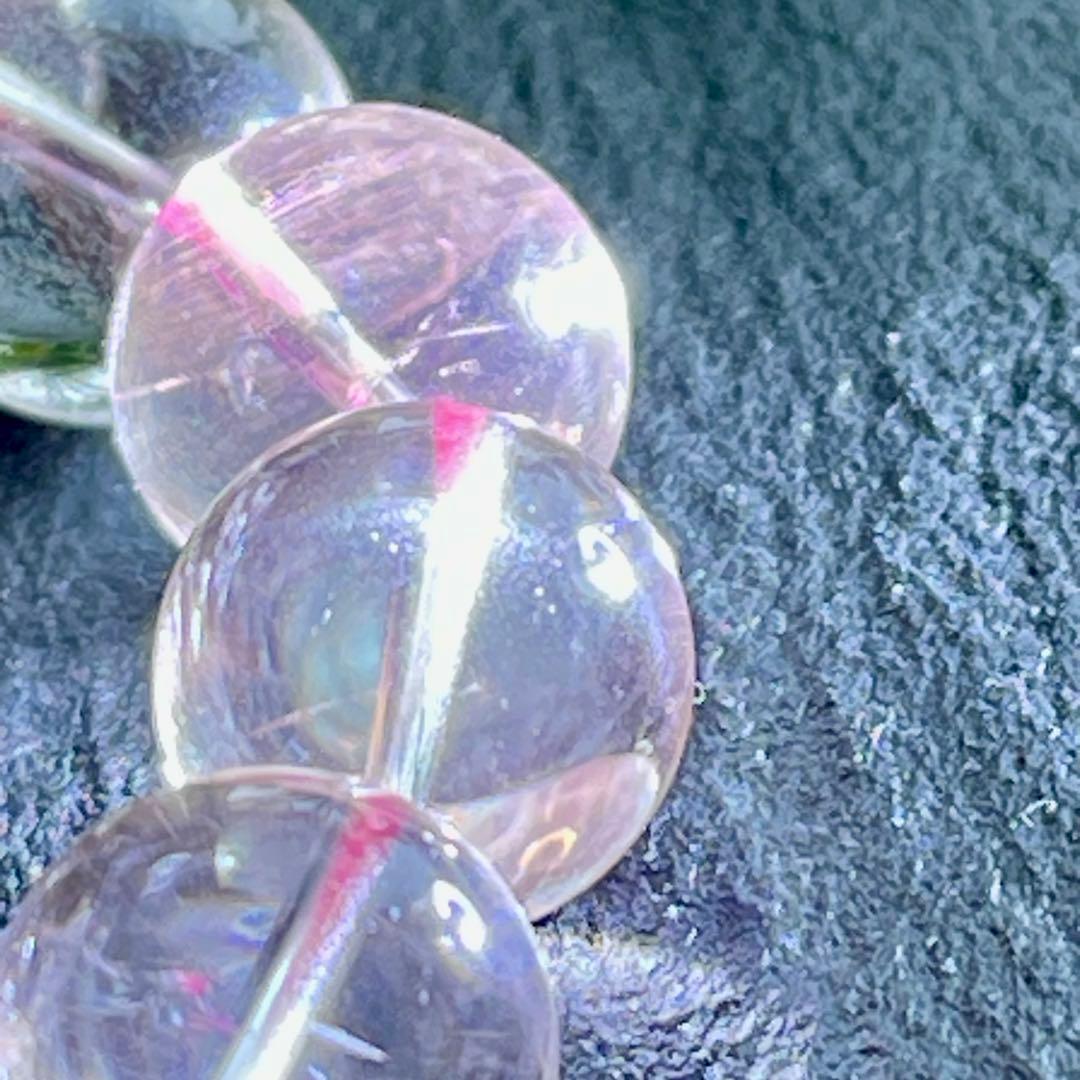 極上✨鑑別書付き　ディスロケーション・インクルージョンクォーツブレス