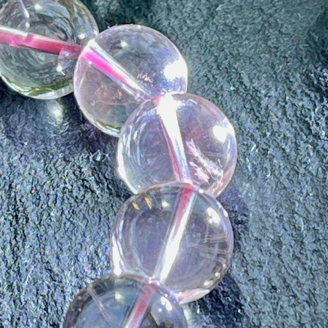 極上✨鑑別書付き　ディスロケーション・インクルージョンクォーツブレス