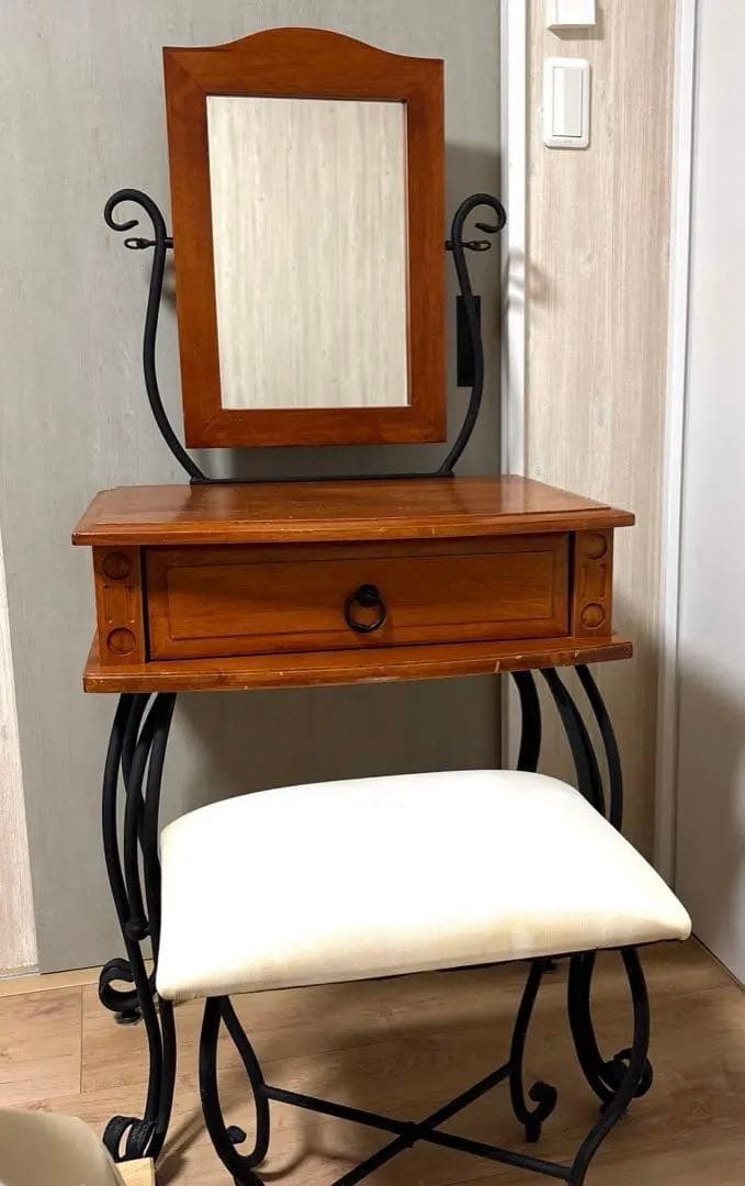 アンティーク　ドレッサー　チェアセット　猫足アイアンクラシック レトロ