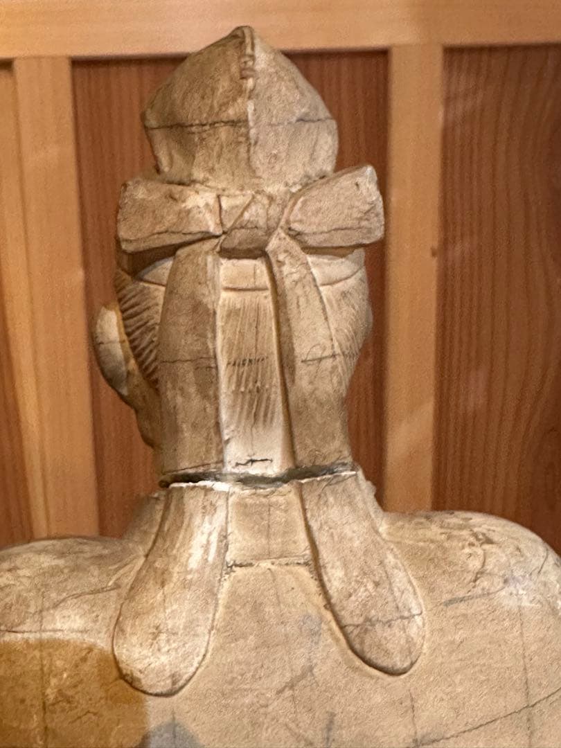 日本の彫刻の模型　模型　彫刻教室　天神様 希少な一点物　焼物