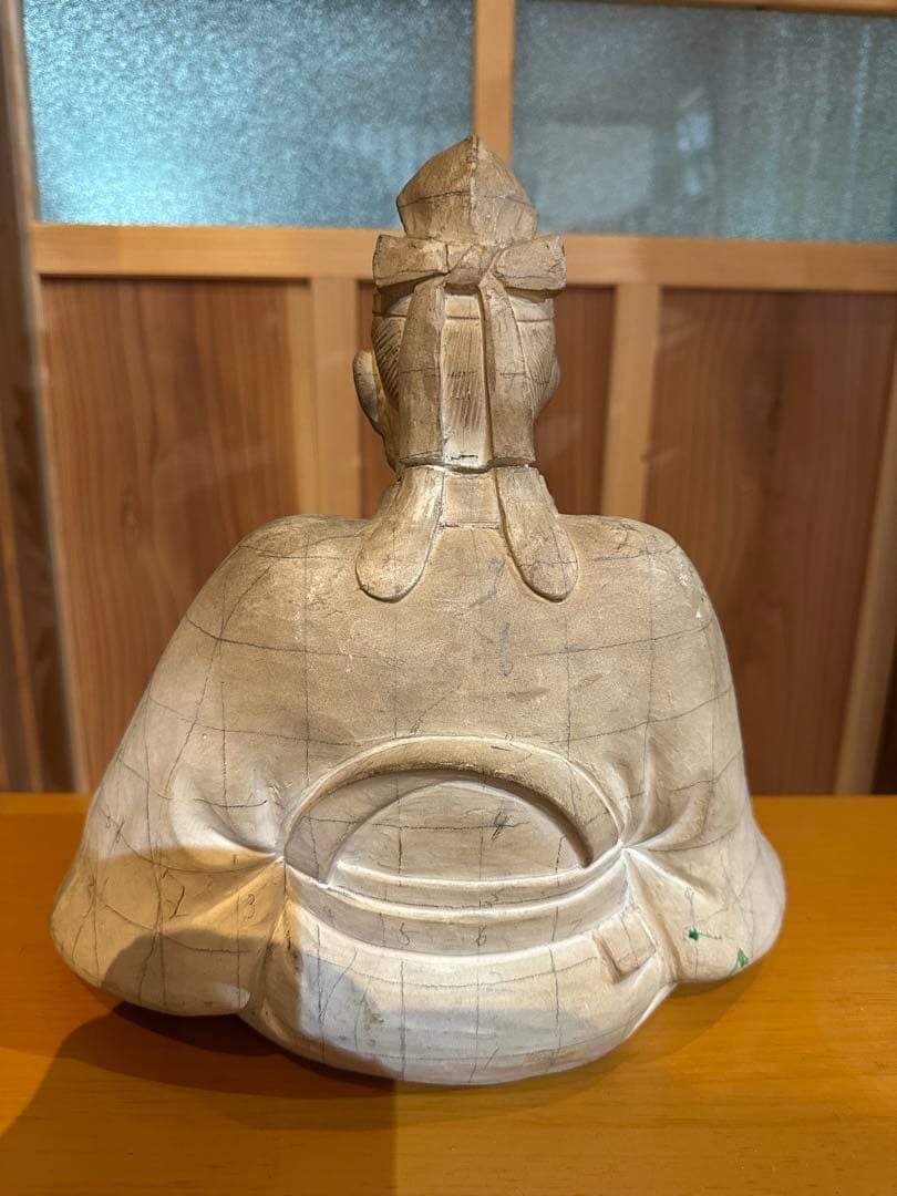 日本の彫刻の模型　模型　彫刻教室　天神様 希少な一点物　焼物