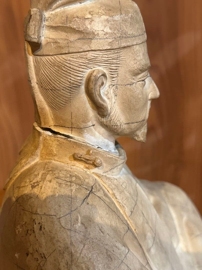 日本の彫刻の模型　模型　彫刻教室　天神様 希少な一点物　焼物