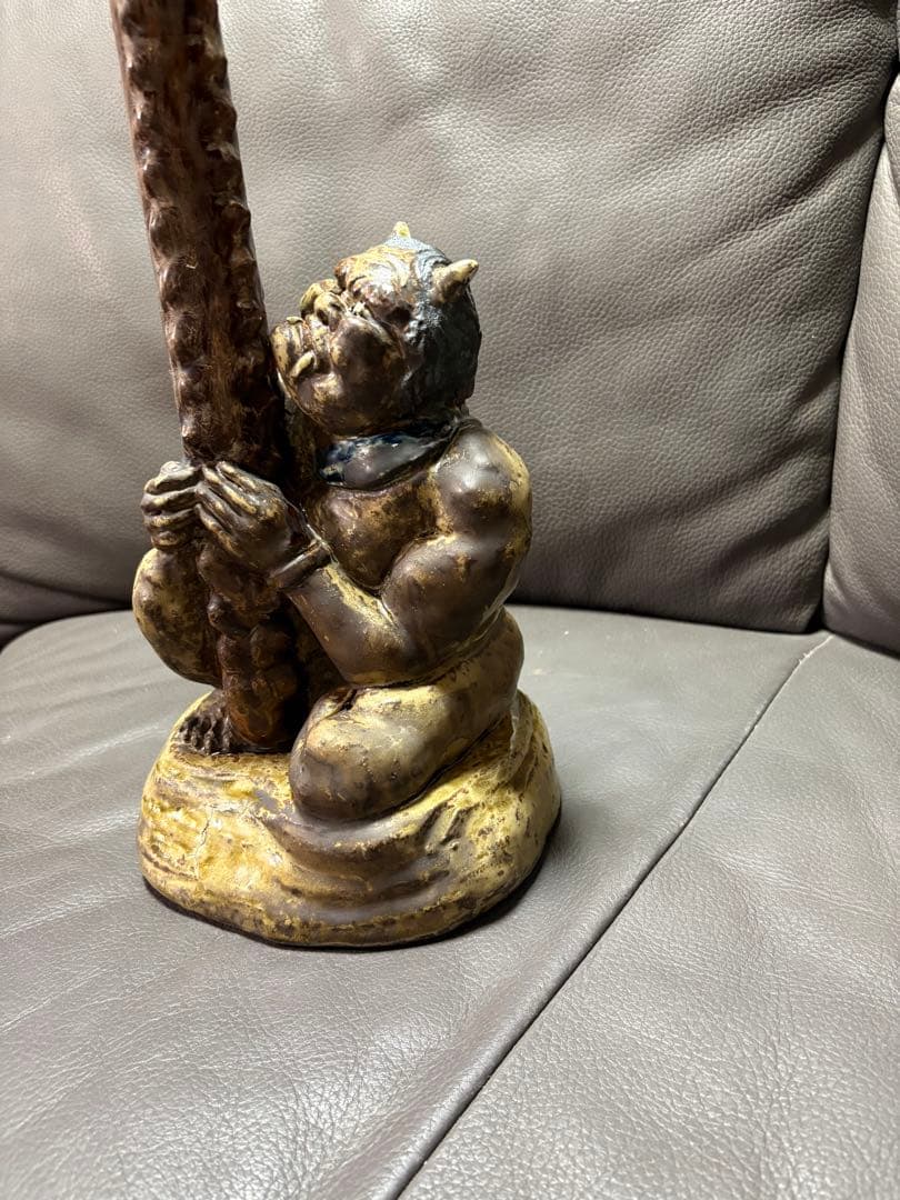 鬼と金棒　置物