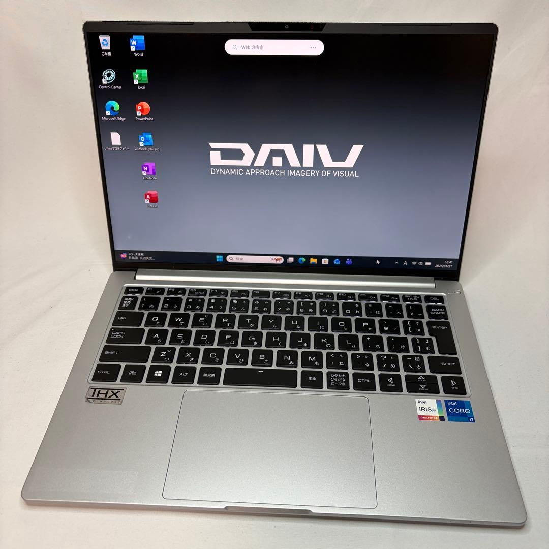 準美品 mouse DAIV 4P 11世代 i7 32GB 512G オフィス