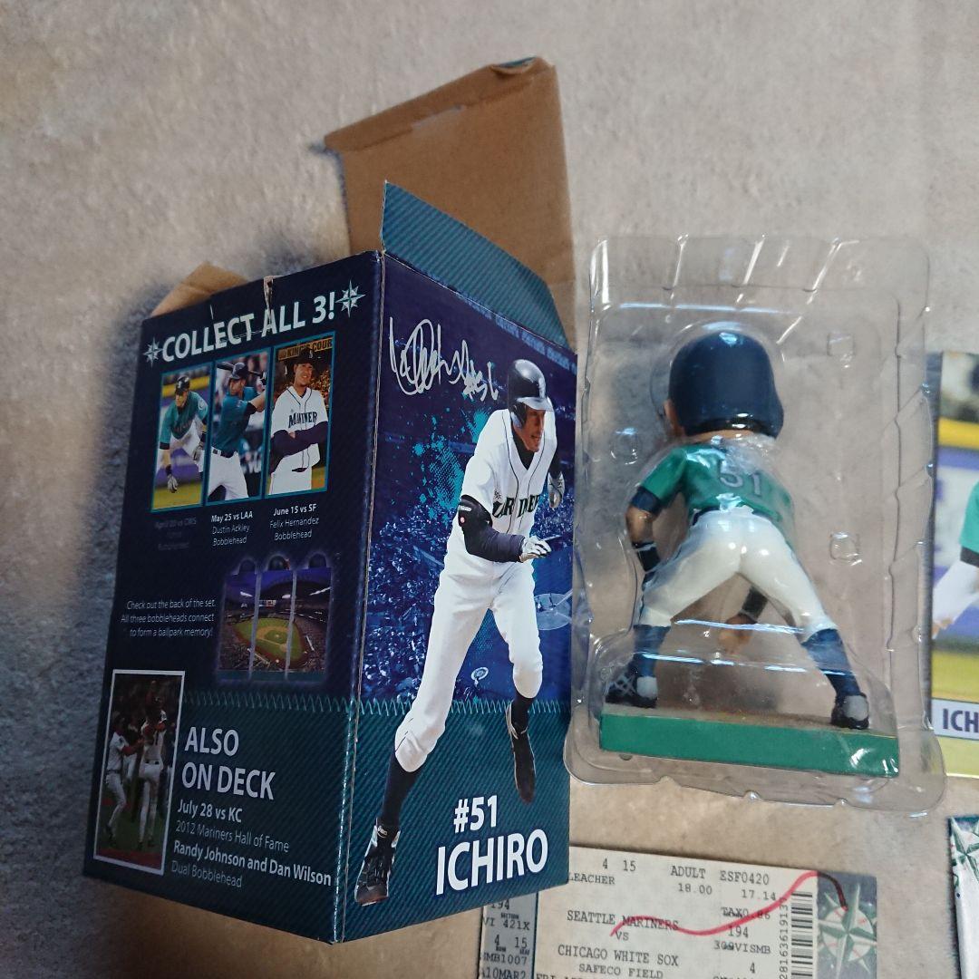 6】イチロー 2012年 球場配布 ボブルヘッドドール〈チケット付き〉