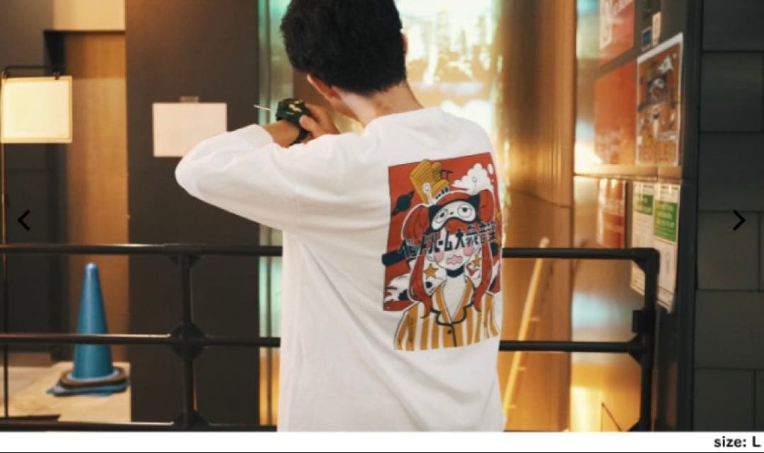 『新品・未使用』PEOPLE1 ベッドルーム大衆音楽”のビッグTシャツ（L）