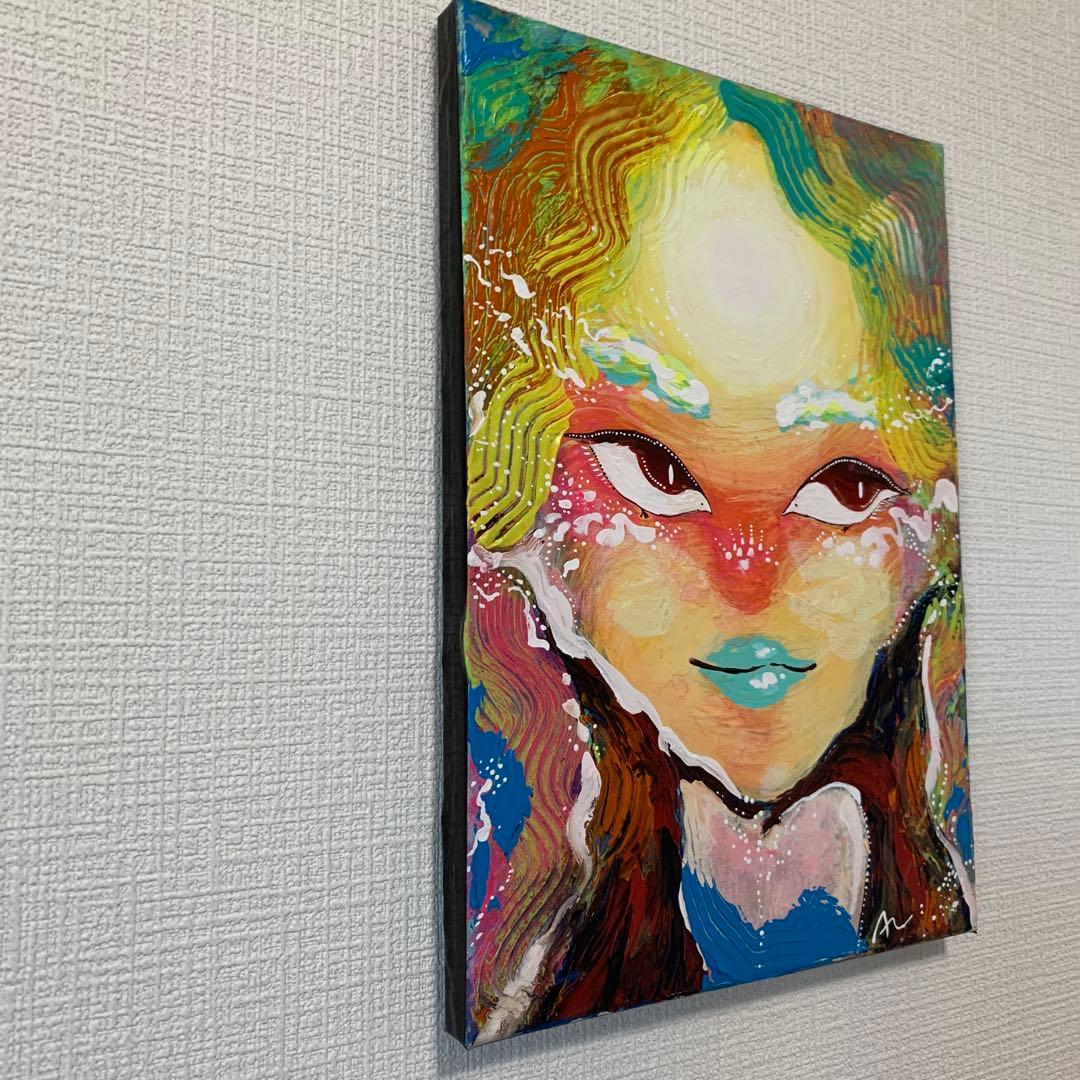 Lady A【ミクストメディア絵画】