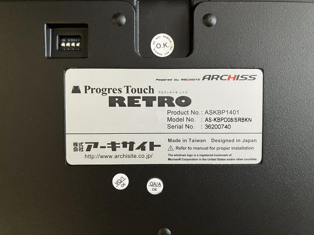 ARCHISS ProgresTouch RETRO Cherry 静音赤軸