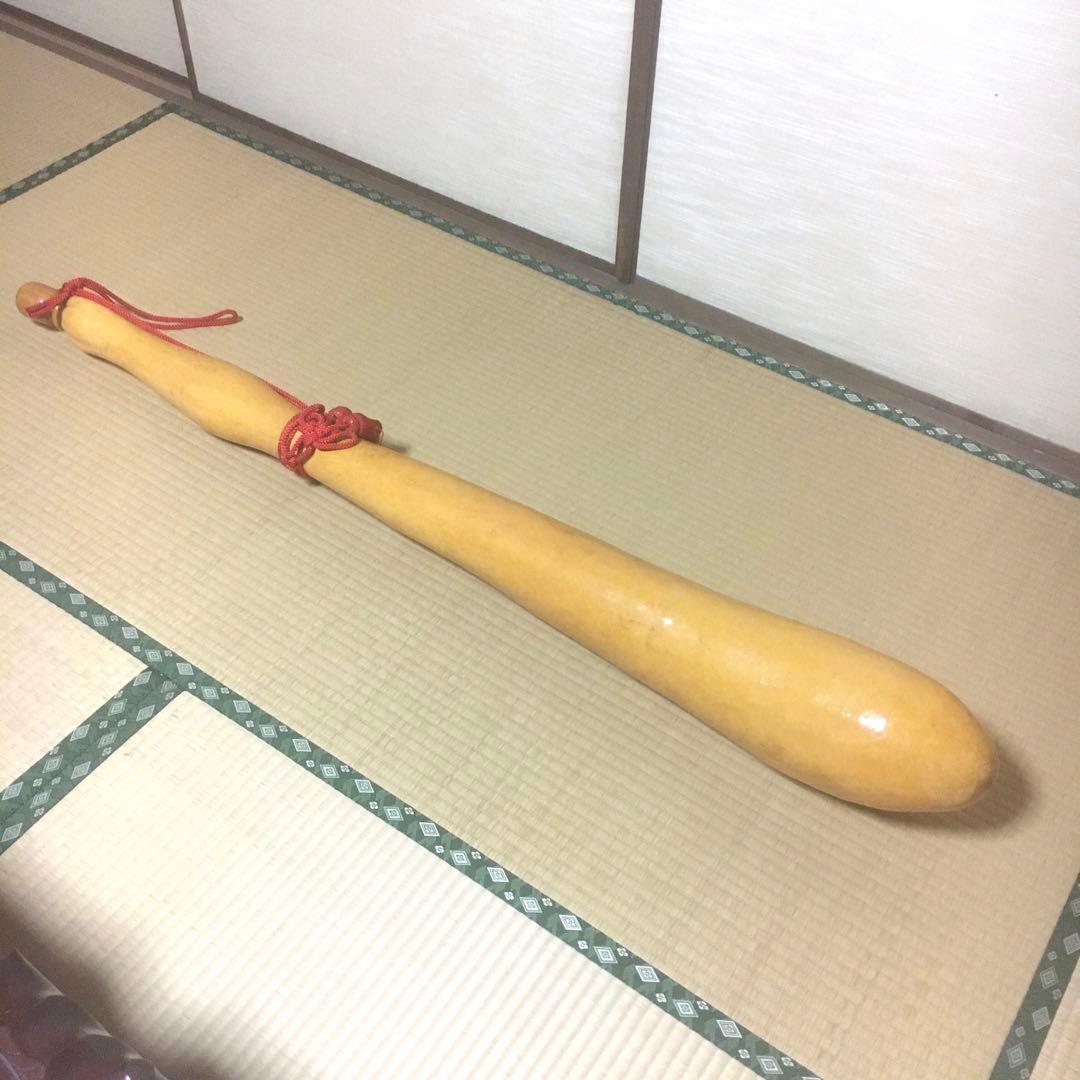 巨大特大ひょうたん　大型飾り瓢箪　縁起物　　　　栓、赤飾り紐付き　　151cm