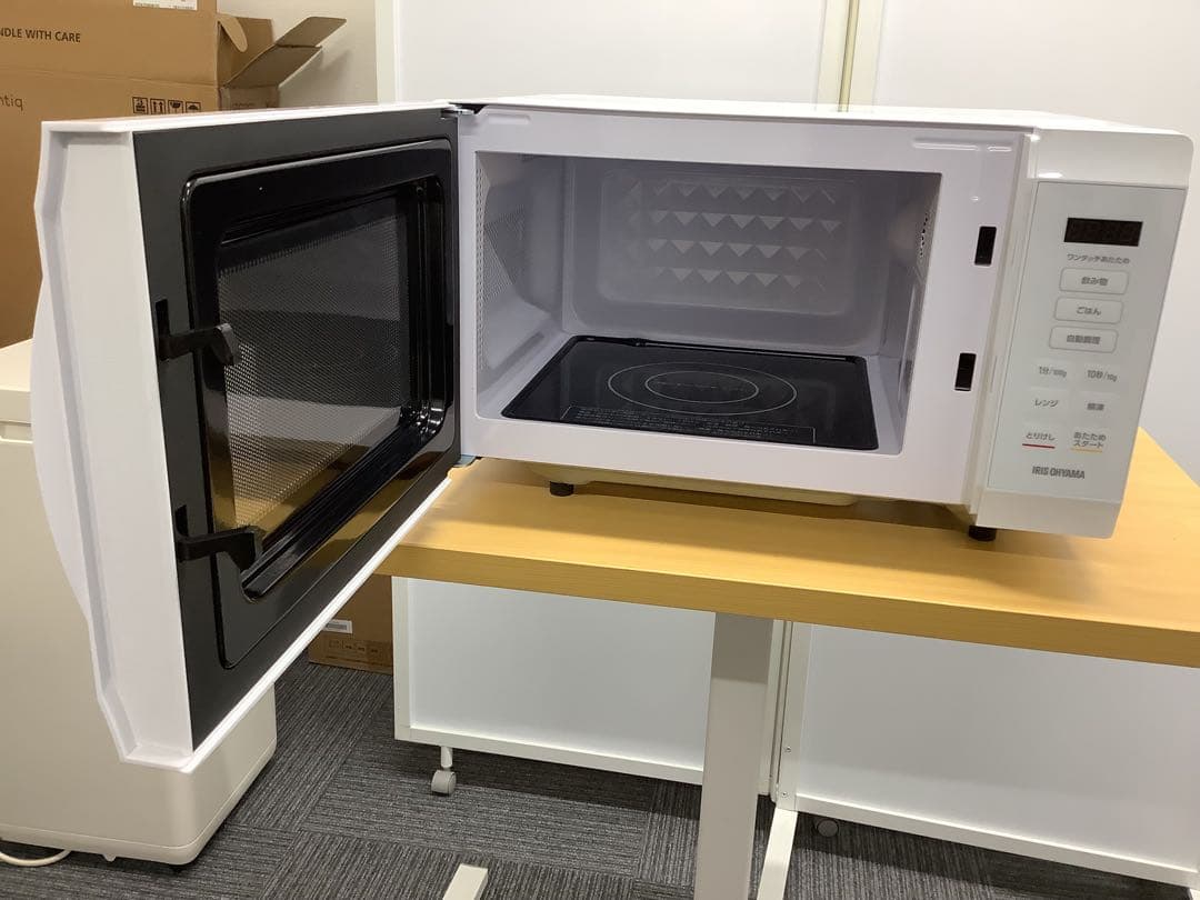 電子レンジ アイリスオーヤマ ヘルツフリー 2024年製 IMB-F186-W