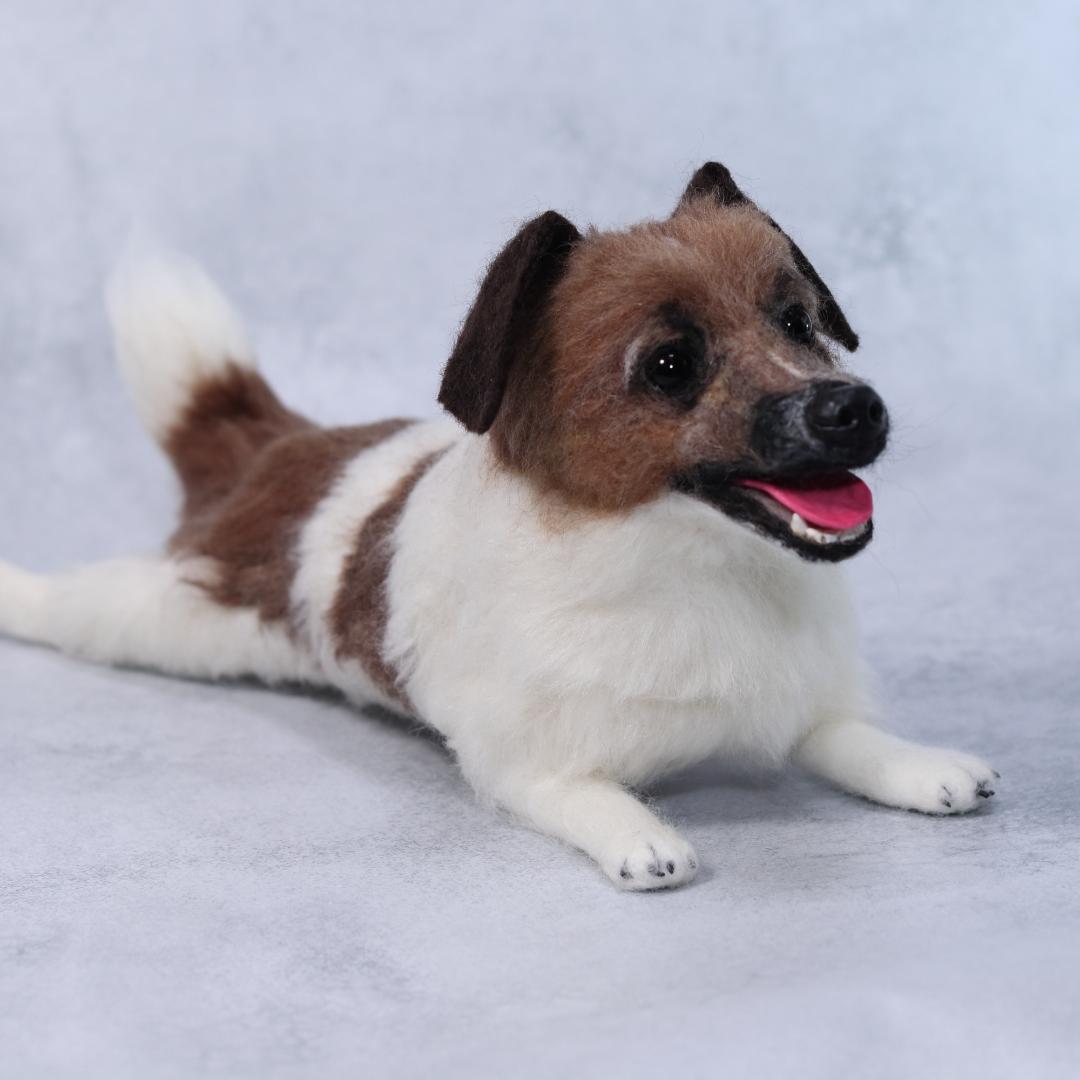 羊毛フェルト　Yu様　ジャックラッセル　インコ　犬　小鳥　ハンドメイド　オーダー