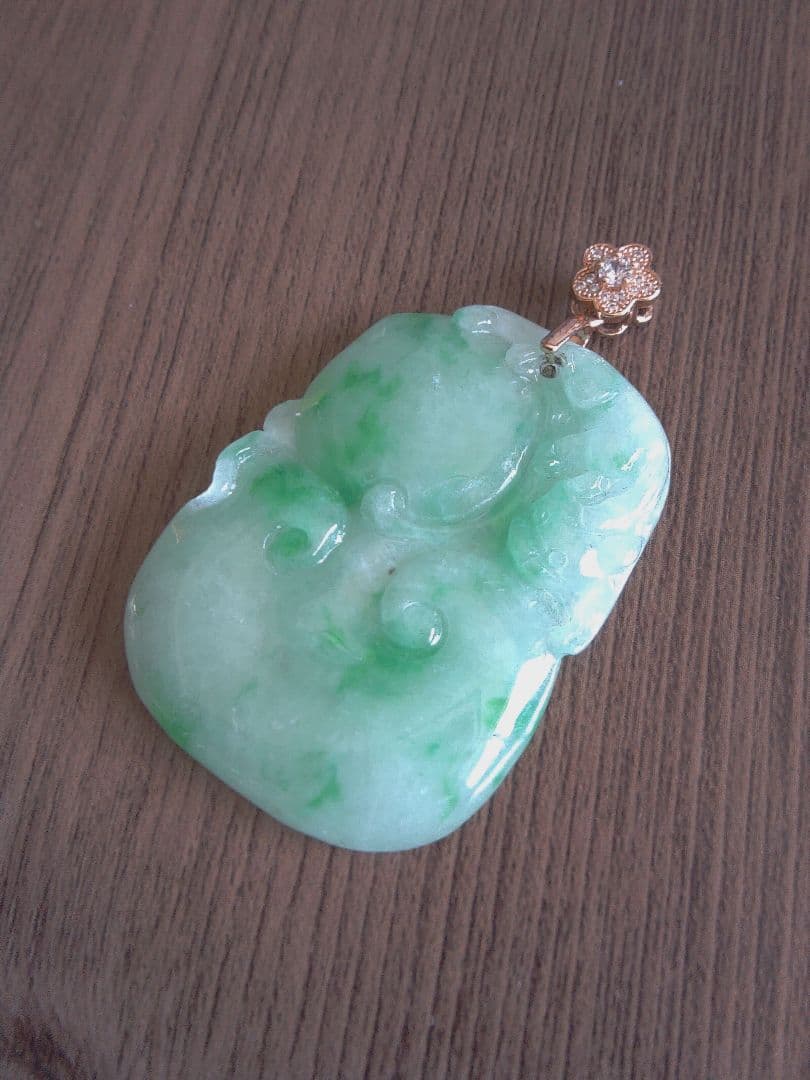 アンティーク★天然翡翠ペンダント★ネックレストップ★《#九運国際貿易》