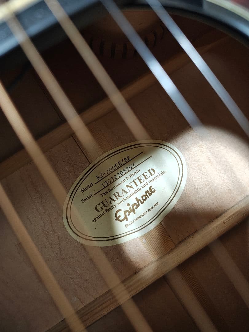 Epiphone EJ-200CE/美品訳ありケース付