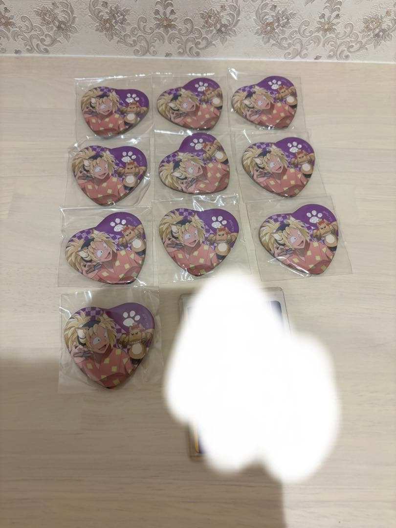 忍たま　ナンジャタウン　ハート缶バッジ