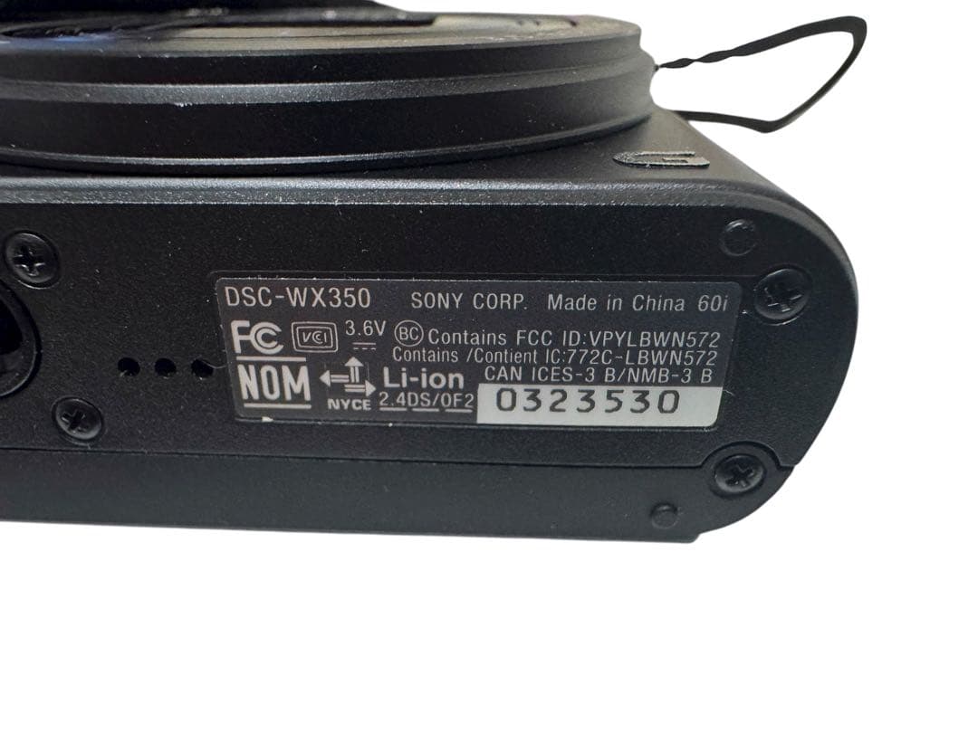 【美品】ソニー デジタルカメラ DSC-WX350 ブラック