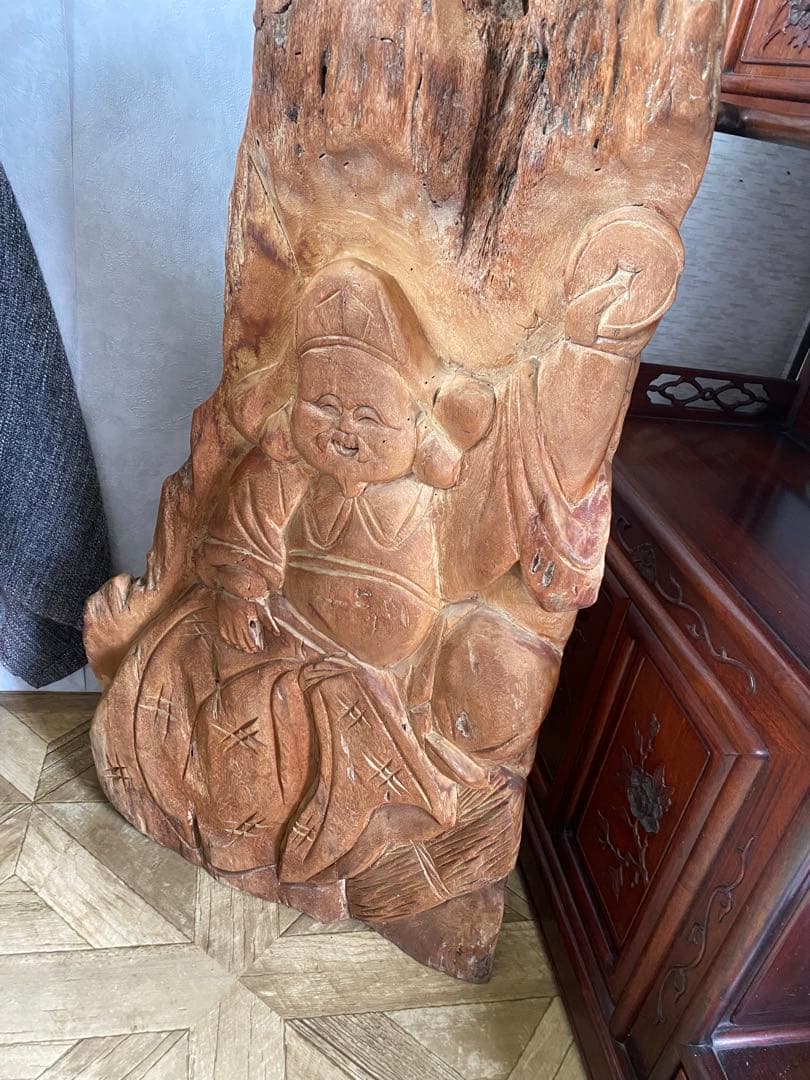 大黒様　木彫り　衝立　置物　縁起物　骨董