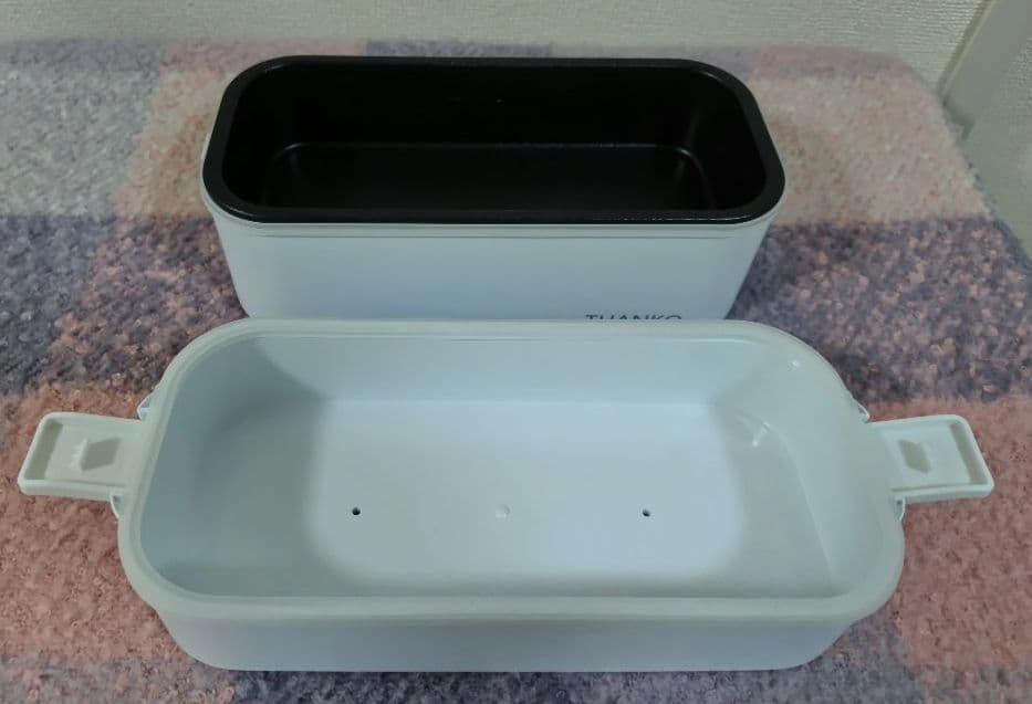 【未使用品】2段式超高速弁当箱炊飯器 サンコー THANKO
