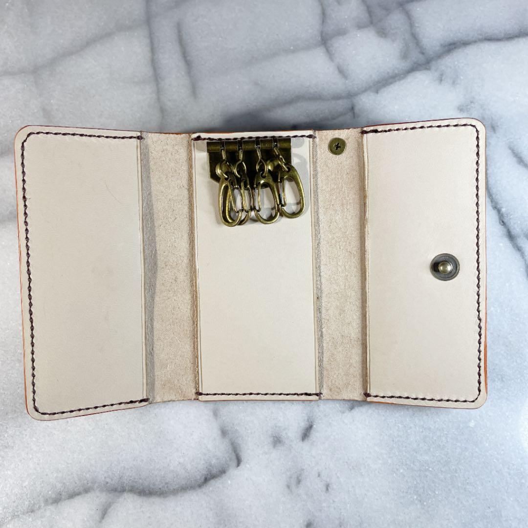 Air Key ハンドメイド 本革 AirTag ケース キーケース　アップル