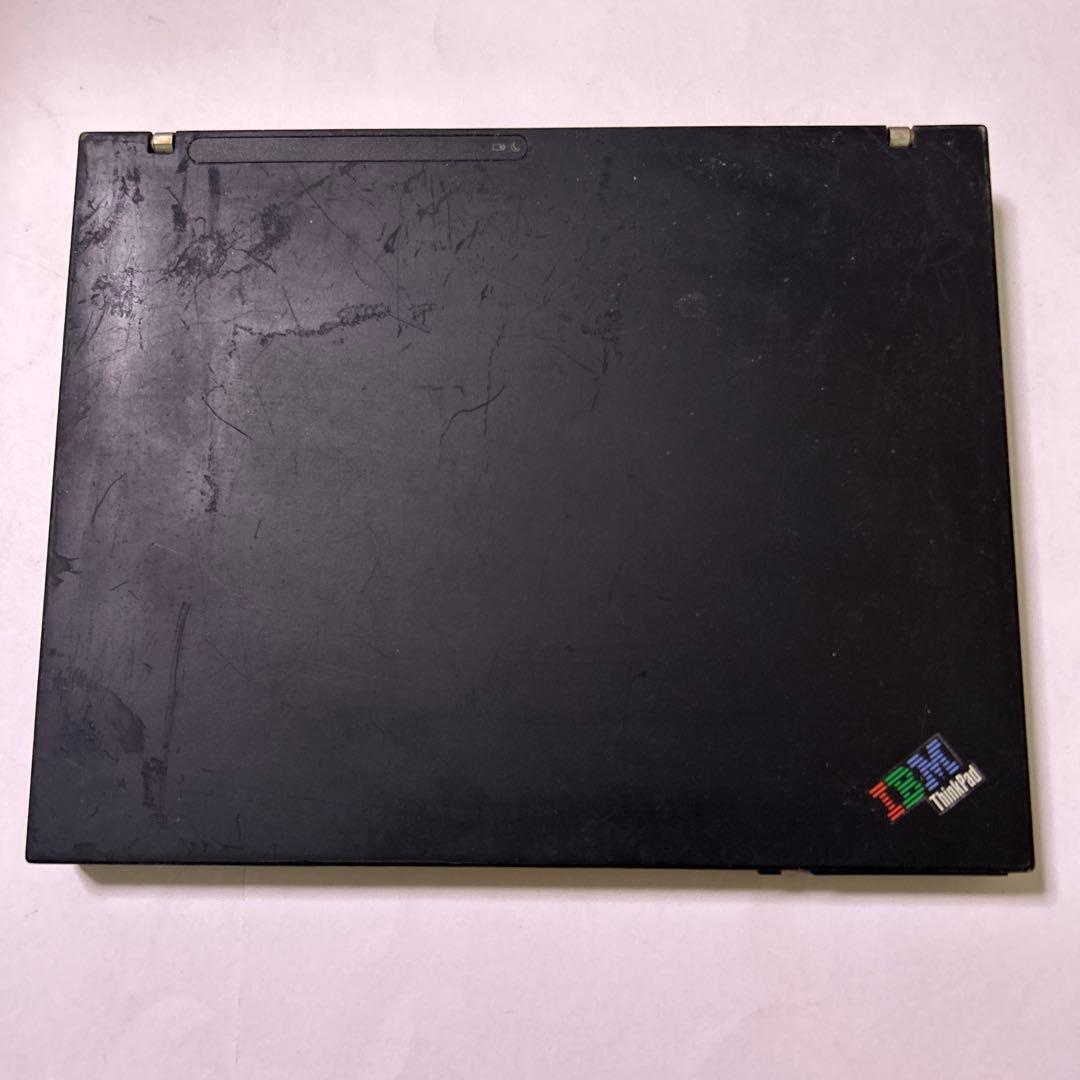 動作品 ビンテージ IBM ThinkPad X40 背面傷あり オマケ付き